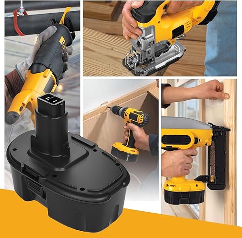 Miniatura 7 de Paquete de 2 baterías de repuesto Ni-Mh de 4500 mAh para batería Dewalt de 18 V y cargador DC9310 compatible con baterías Dewalt XRP de 18 voltios
