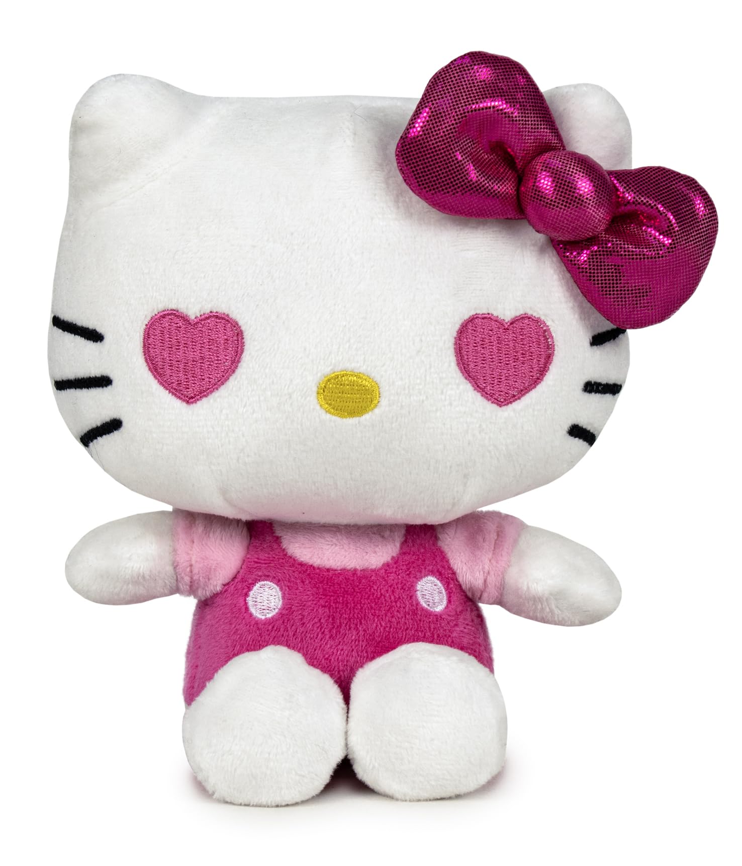 Hello Kitty My Bestie Forever Plush, 16cm Pink Soft Toy, Cute Mini Hello Kitty Character in Pink Outfit, Official Licensed Merchandise, for Fans and Collectors, Suitable for Ages 4+