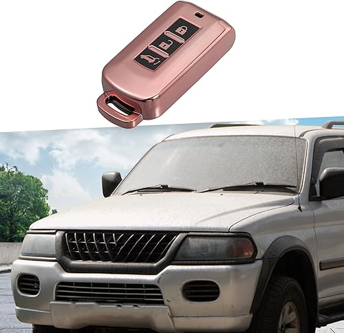 Miniatura 2 de Funda para llavero de TPU para Mitsubishi Montero Sport 1997-2004 TPU Rosa, Negro
