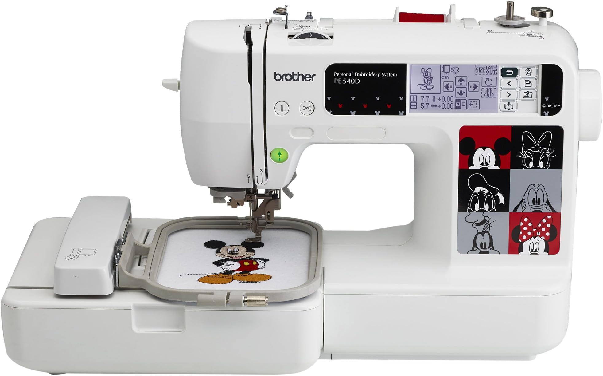 Brother PE540D 4x4 Embroidery Machine with 70 Built-in Decorative Designs, 35 Disney Designs, 5 Fonts