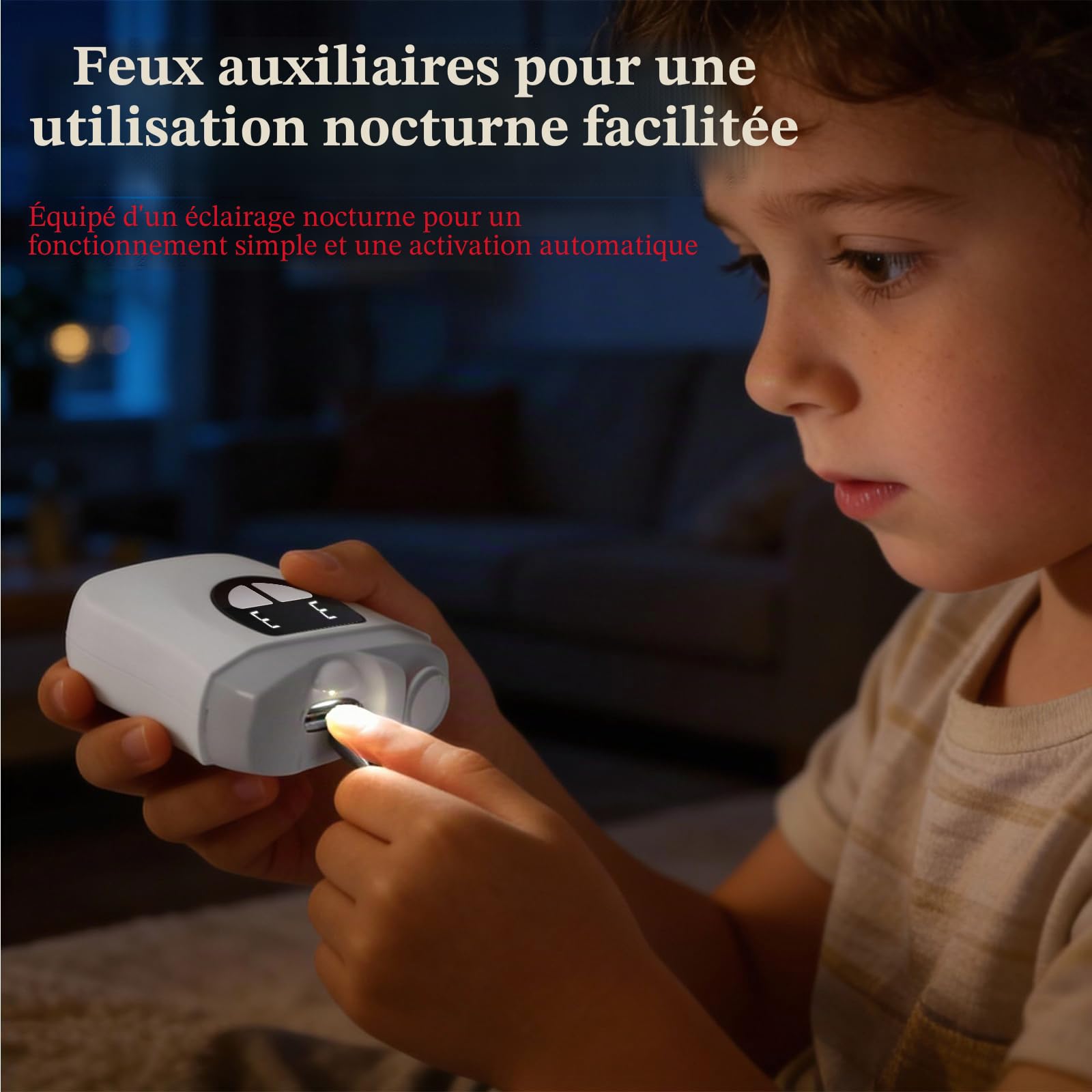 Coupe Ongle Electrique, 3 en 1 Lime a Ongle Electrique et Polisseuse, Coupe-ongles Automatique avec à Lumière LED, 3 Vitesses Pour Bébés, Adultes, Personnes Âgées, Weiß