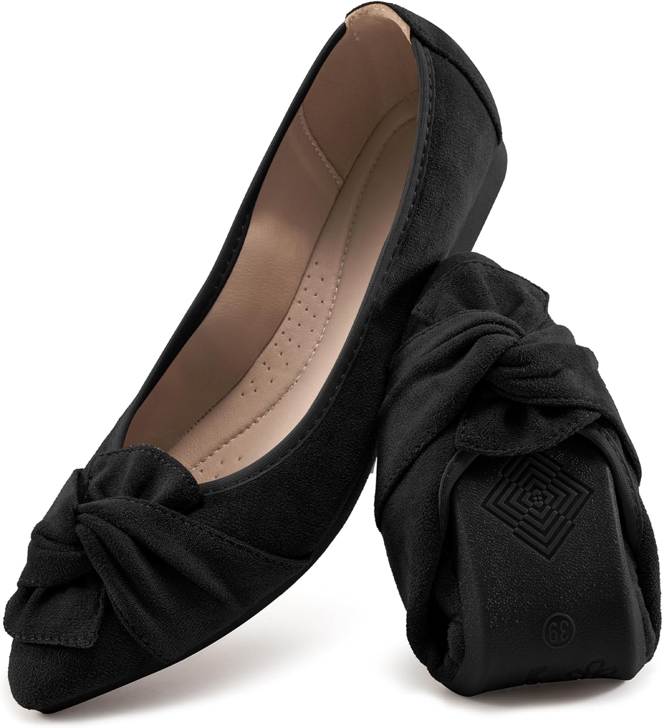 Aomigoct Women Dressy Flats - Cushioned Insole