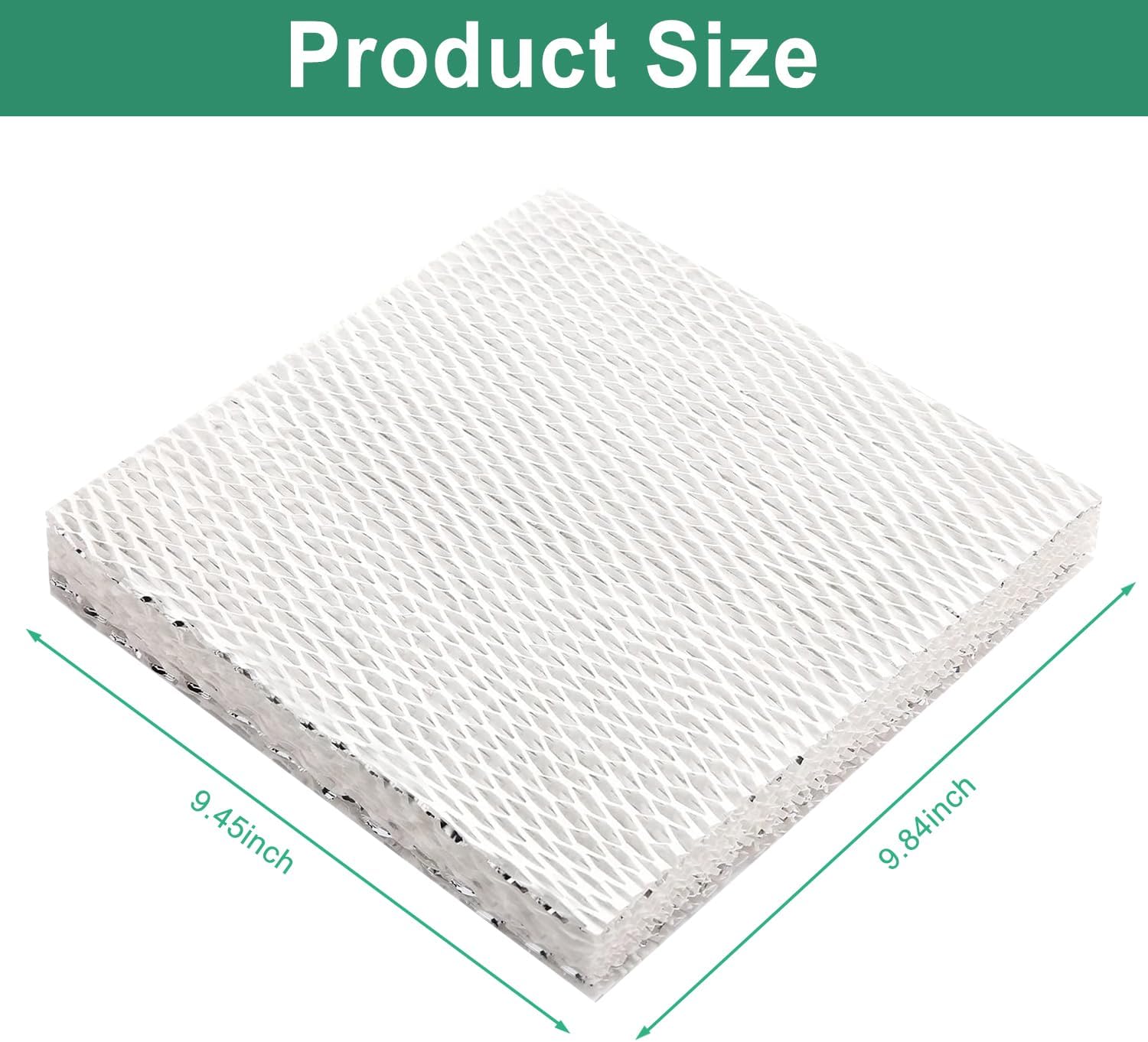 Humidifier Filter Replacement for Honeywell HC22P, HE100, HE150, HE220, HE225 HE240 HC22A1007, Humidifier Filter Wicks for Aprilaire 110 220, Humidifier Pad for Skuttle 2000 (2 Pack)