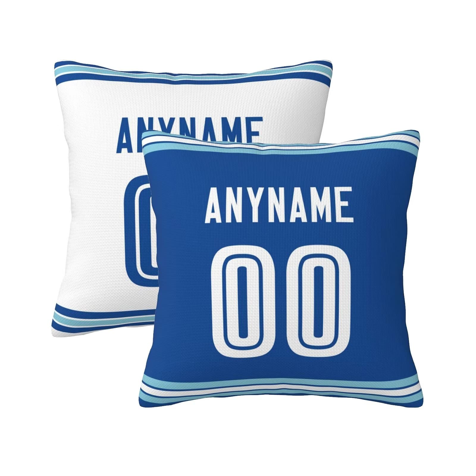 Slaccvd Custom University Throw Basketball Pillow Cases(2Packs) Personalized Design Any Name and Number 18