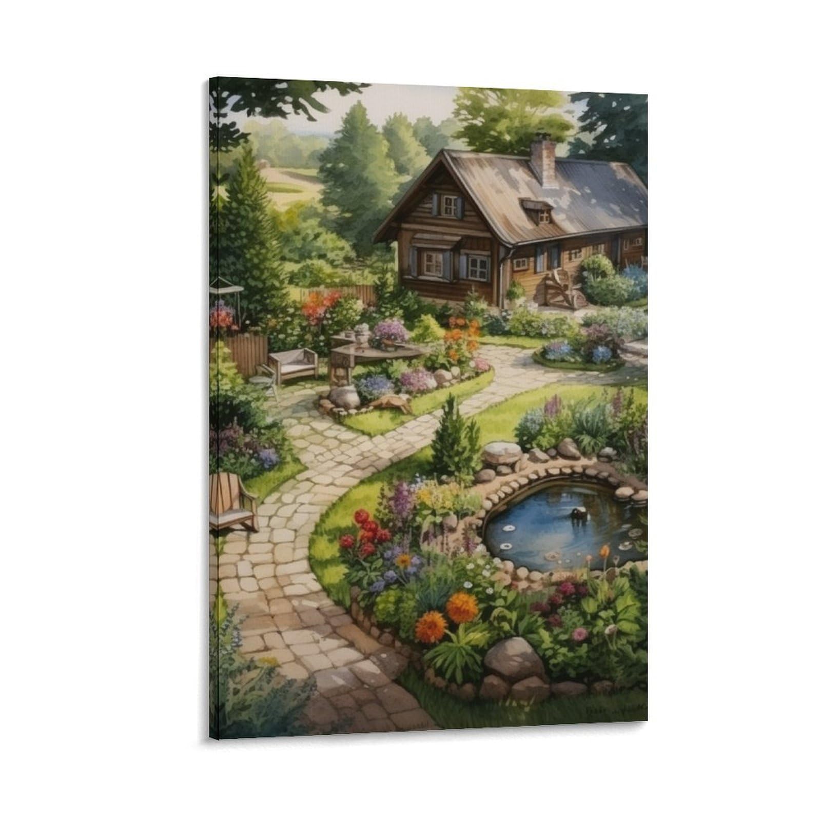 Tableau Impression Sur Toile de qualité supérieure style cottage rustique 30x45cm - 6