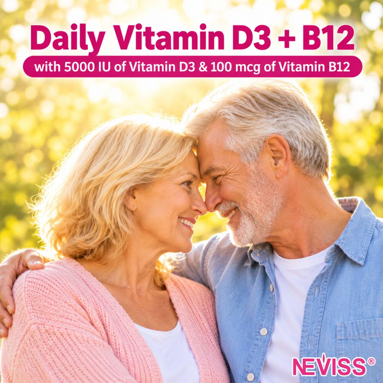 NEVISS Vegan Vitamin D3 5000IU + Vitamin B12 Gummies for Women Men, 120Ct — Amazon image 6