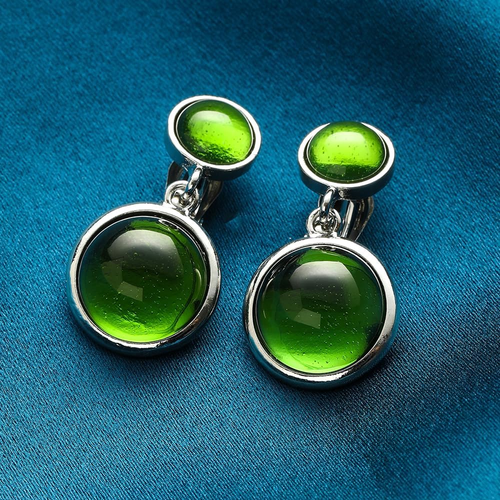 Elegant Crystal Clip on Dangle Drop Earrings Non Pierced Women Fashion Earring Jewelry - Image 2