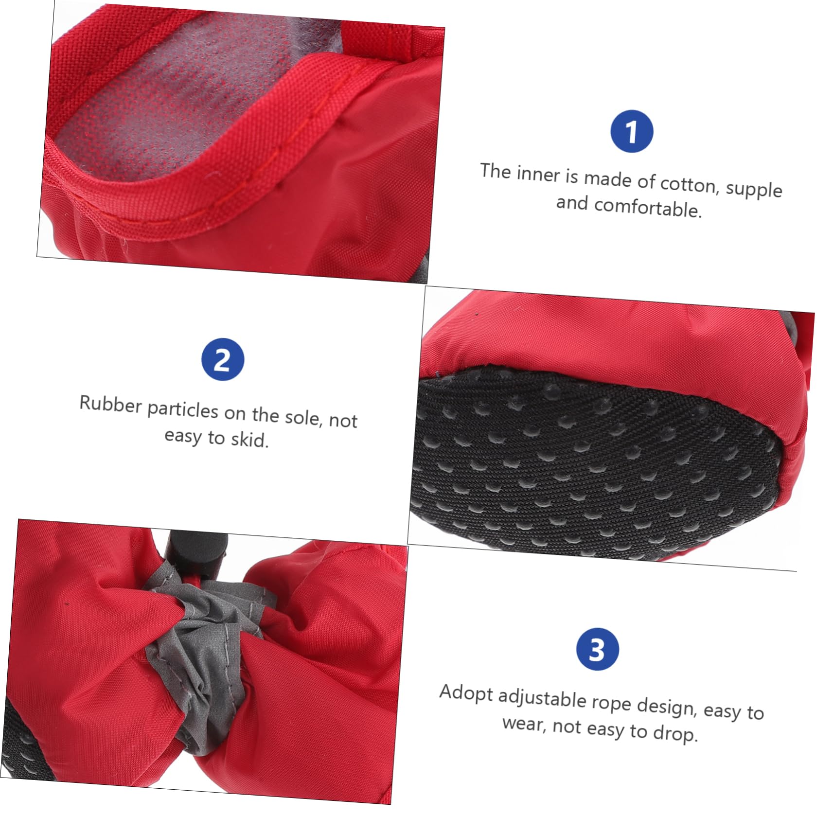 SUPVOX 9 Set Stivali per Cani da Compagnia Puppy pupphub Calzini Invernali per Animali Domestici Scarpe da Cucciolo Resistenti all'Acqua Stivali da Pioggia Scarpe per Animali Domestici