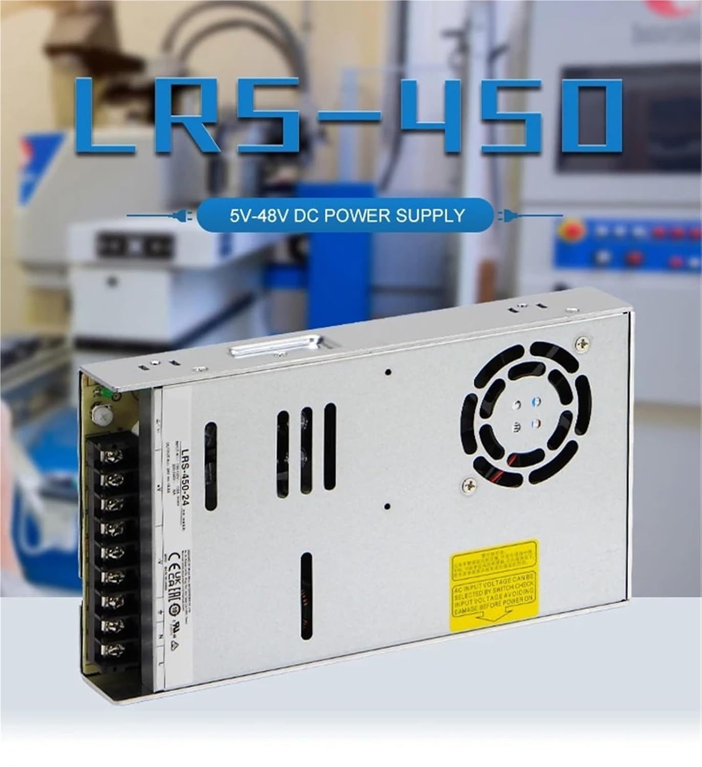 1pcs LRS Series Power Supply LRS-350 5v 12v 24v 36v 48v Single Output Enclosed Switching Power Supply Unit(48V,350W (LRS-350))