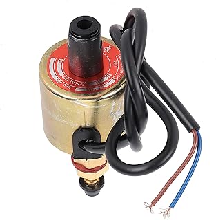 Electromagnetic Oil Pump Plunger Pump Electromagnetic Induction for Small Processing Machinery Lathes Milling Drilling Machines Grinders with Lubrication Cooling(AC110V 13W)
