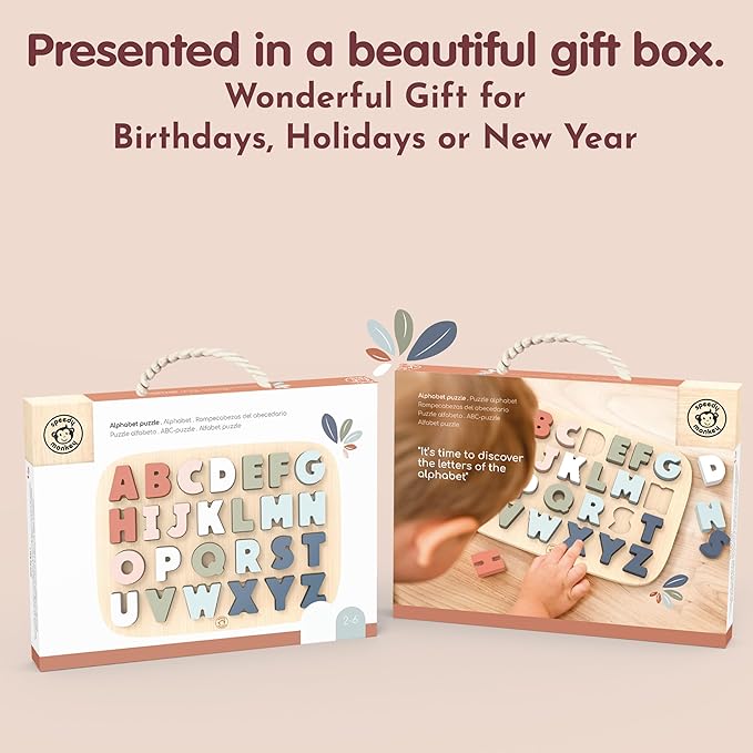 Rompecabezas de Madera Alfabeto Educativo para Ninos 2+ Anos miniatura 7