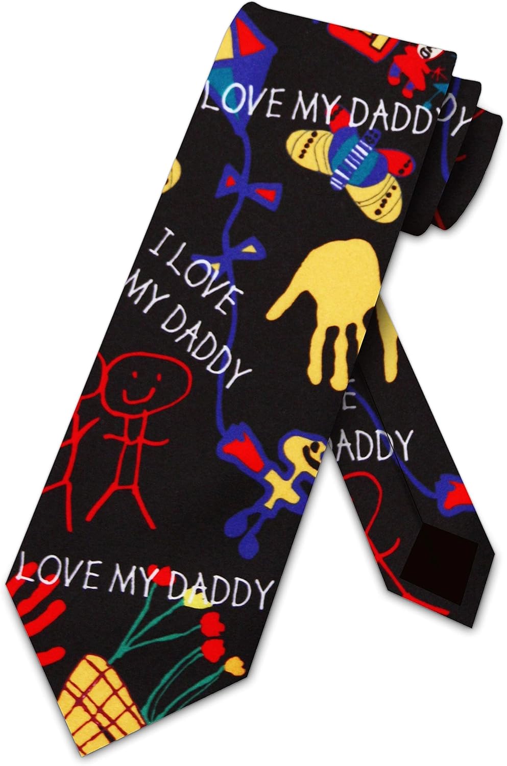 Three Rooker Daddys Drawings Tie Fathers Day Ties
