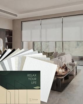Yoolax Smart Coupled Roller Shades Multicolor Fabric Samples