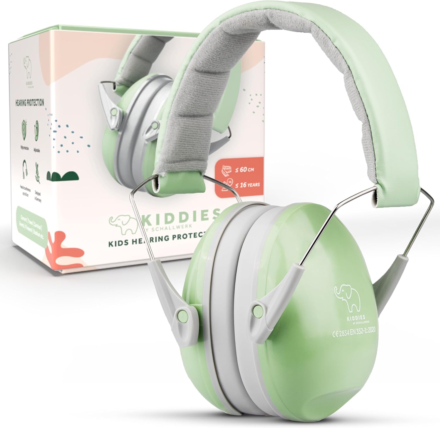 Schallwerk Mini+ Ear Defenders - Zebra Shadow Hearing Protection For Babies & Kids