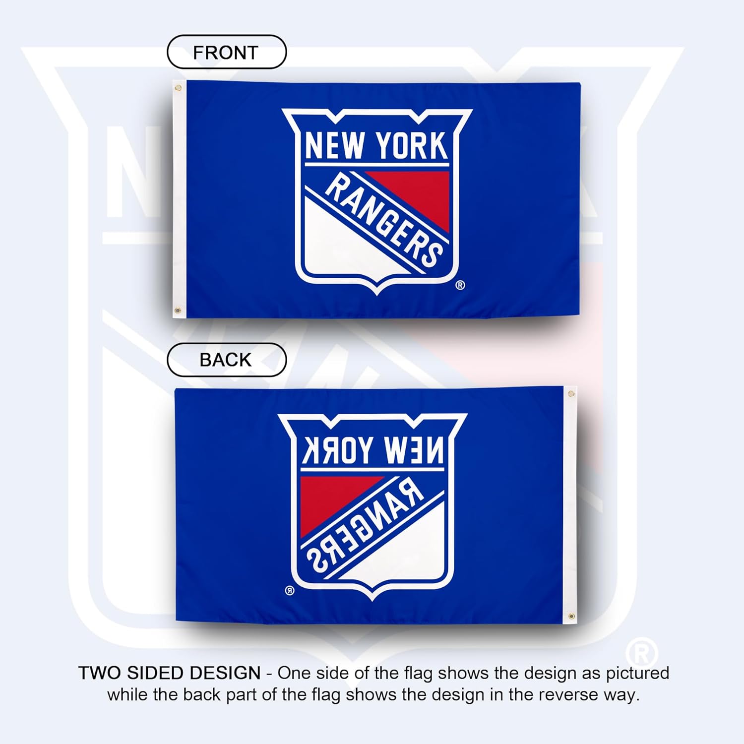 Desert Cactus New York Rangers Flag NHL 100% Polyester Indoor Outdoor 3x5 feet National Hockey League Team Flags NY (Design #1)