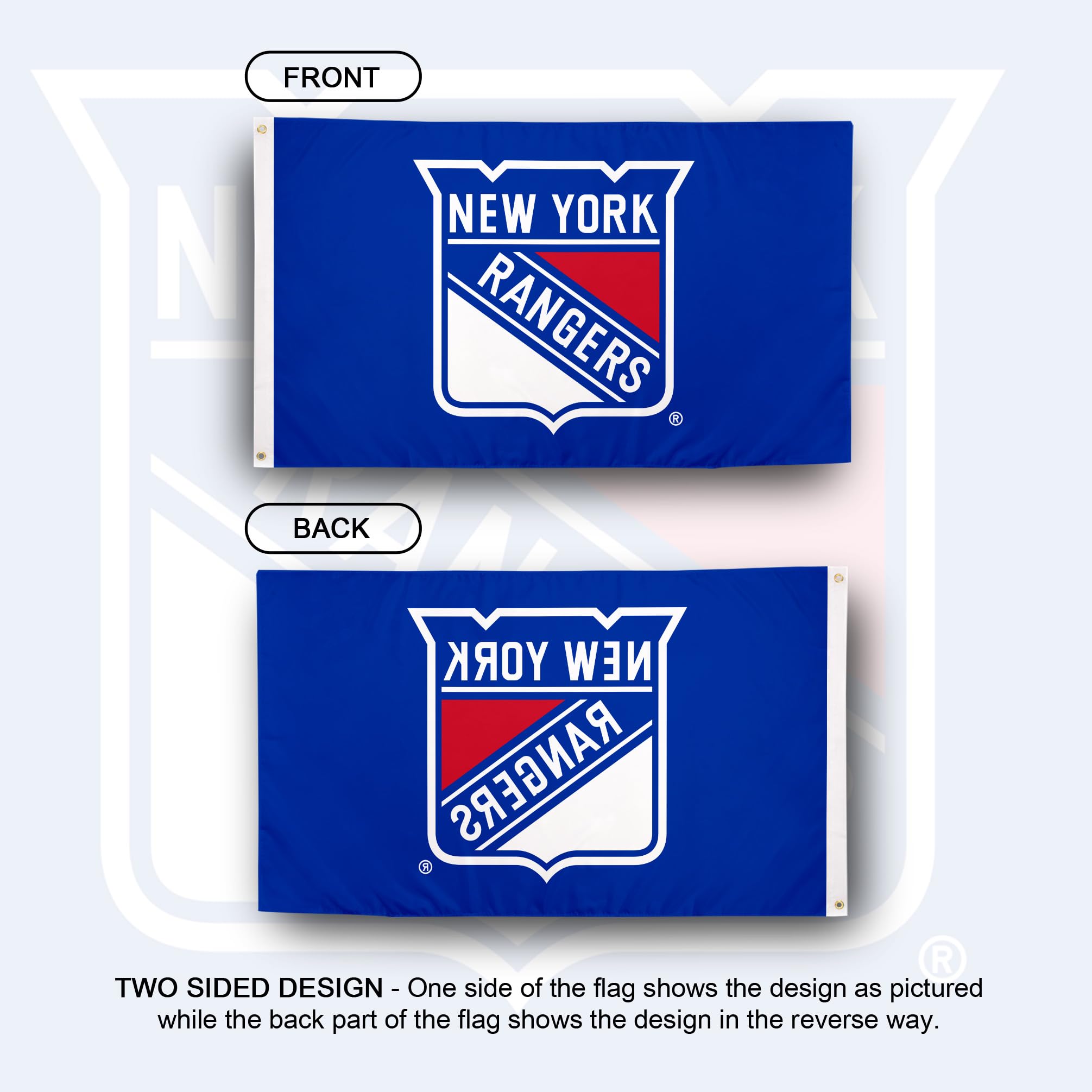Desert Cactus New York Rangers Flag NHL 100% Polyester Indoor Outdoor 3x5 feet National Hockey League Team Flags NY (Design #1)