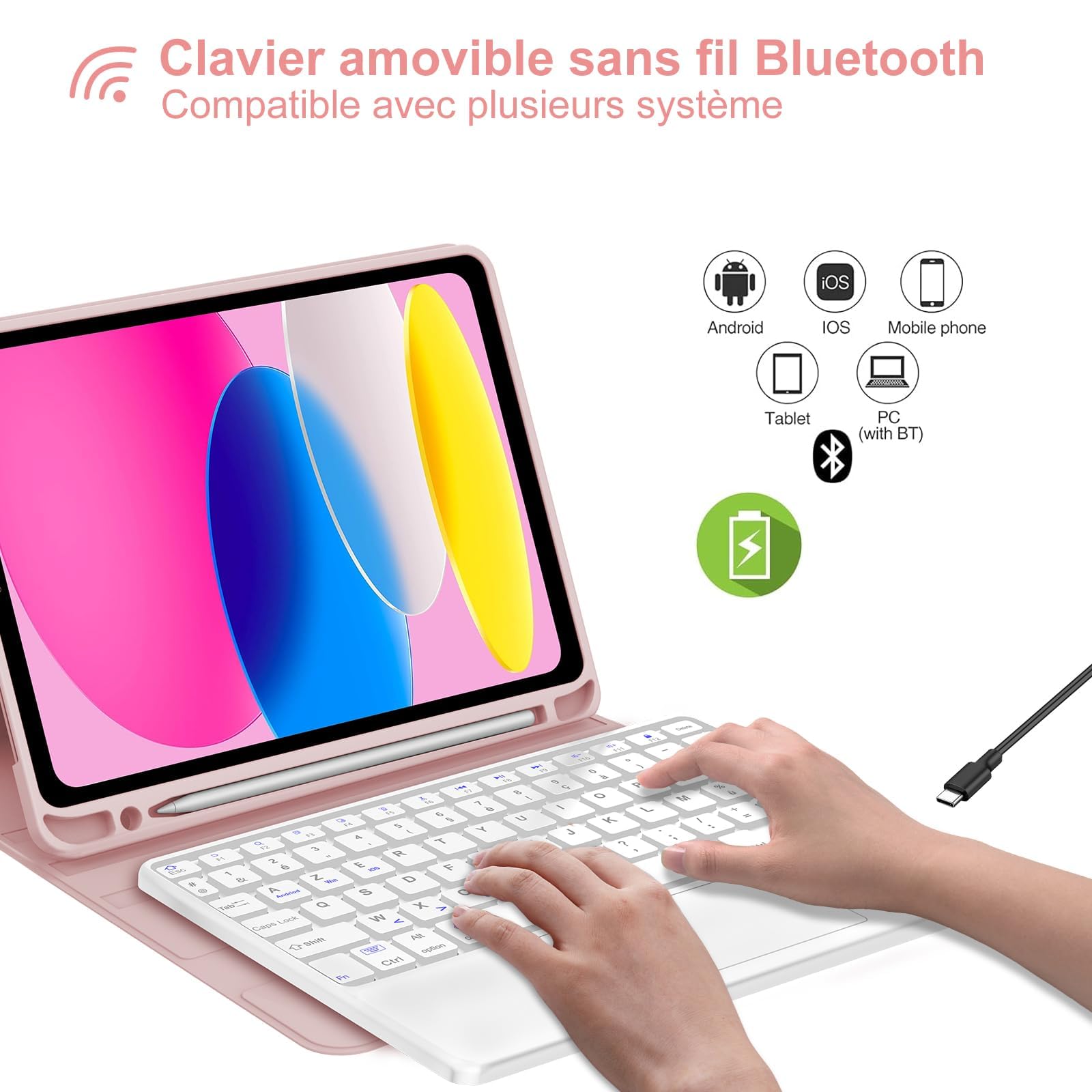 Clavier Pour IPad A16 11ème Génération 11 Pouces 2025 IPad 10ème