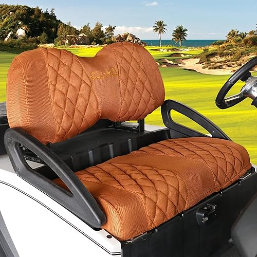 Fundas de asiento de carrito de golf para Club Car Precedent, DS y Yama Golf Carts OEM asientos delanteros ordinarios, tela de malla de poliéster