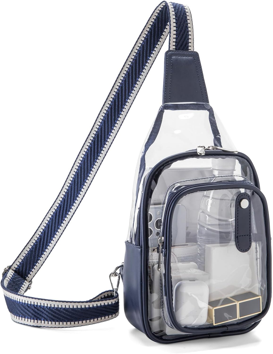 Clear Bag for Stadium Events, Clear Purses For Women Stadium Crossbody Clear Fanny pack For Women Concert Bag