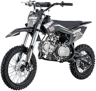 X-PRO 125cc Kids Dirt Bike Pit Bike Youth Dirt Pit Bike with 4-Speed Semi-Automatic Transmission, Big 14"/12" Tires!