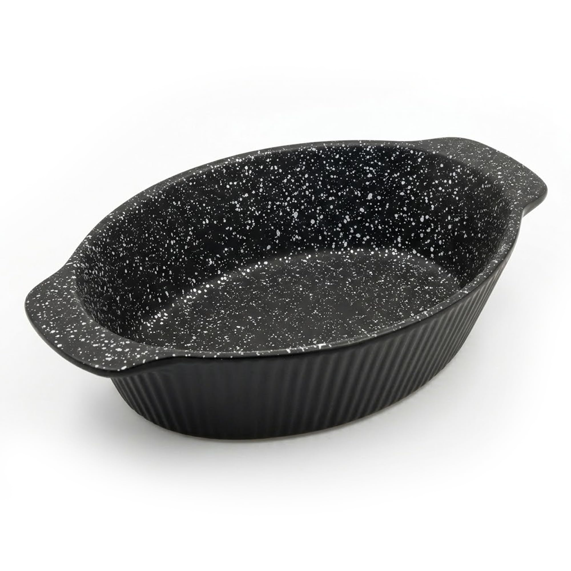 Chabrias 30cm Ceramic Roasting Dish 2L - 30 x 18 x 7cm – Non Stick Coated Oven Dish, Deep 6cm Baking & Casserole Tin, Deep Oven Tray, Scratch Resistant Roasting Tray, 250°C Oven Safe, BPA & PFOA Free