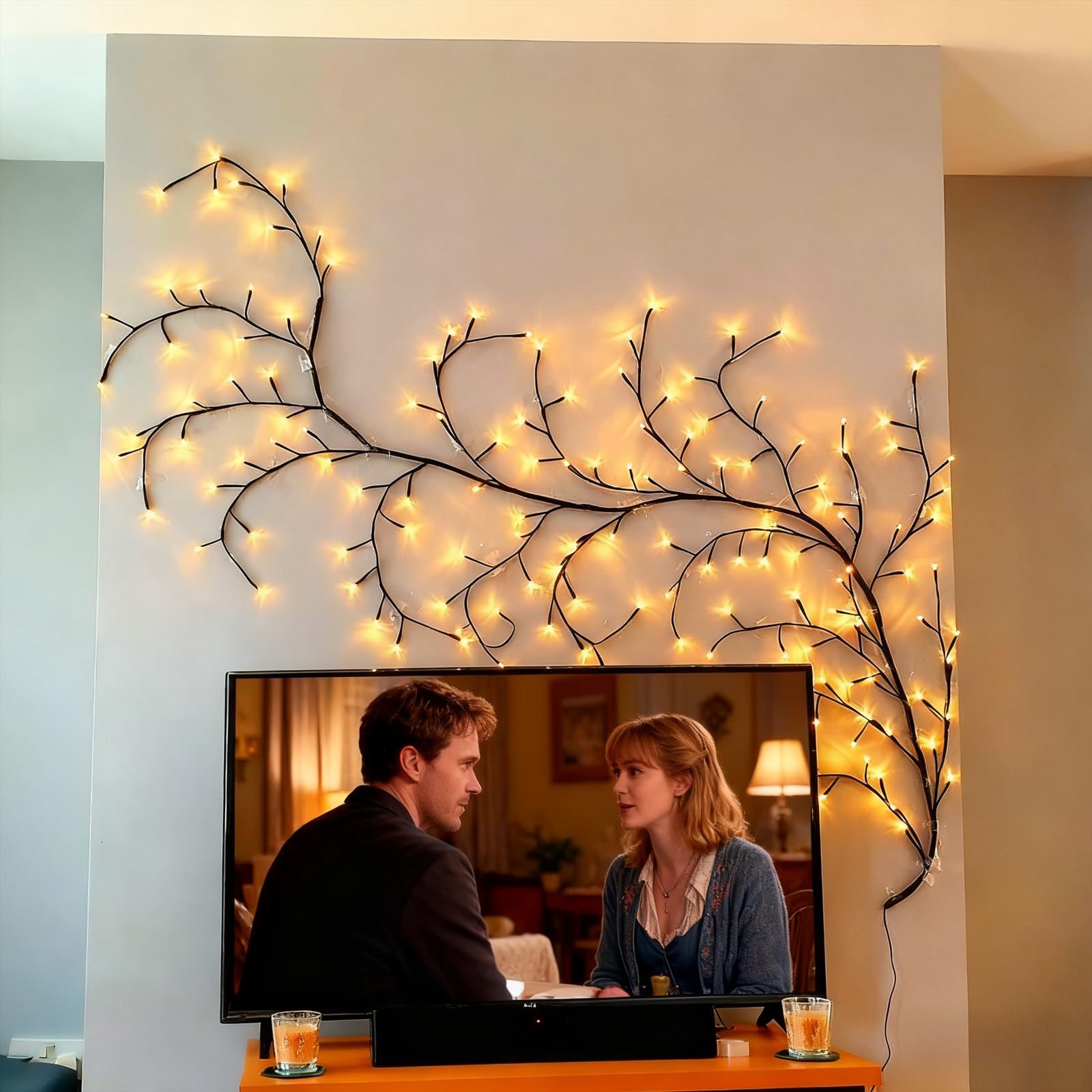 Lichterkette Willow Vine, 8 Modes USB Weidenrebe Baum Lichter mit Fernbedienung|Timer, 144 LED Biegbare Künstliche Baumzweige Lichter, Innen Wanddeko Aesthetic Room Schlafzimmer Deko Lichterkette Willow Vine, 8 Modes USB Weidenrebe Baum Lichter mit Fernbedienung|Timer, 144 LED Biegbare Künstliche Baumzweige Lichter, Innen Wanddeko Aesthetic Room Schlafzimmer Deko
