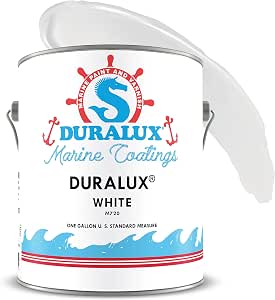 Marine Enamel - Topside Marine Paint for Boats and Other Onshore or Offshore Maintenance Applications, Adheres to Steel, Metal, Wood, Fiberglass & Aluminum