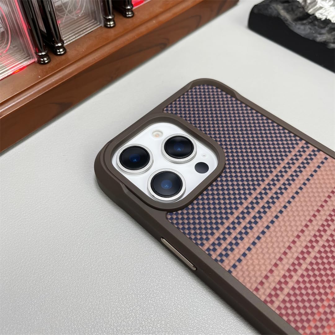 Funda Protectora magnética de Lujo con diseño Degradado para iPhone 15 Pro, a Prueba de Golpes, con Parachoques Reforzado (para iPhone 15 Pro/C).