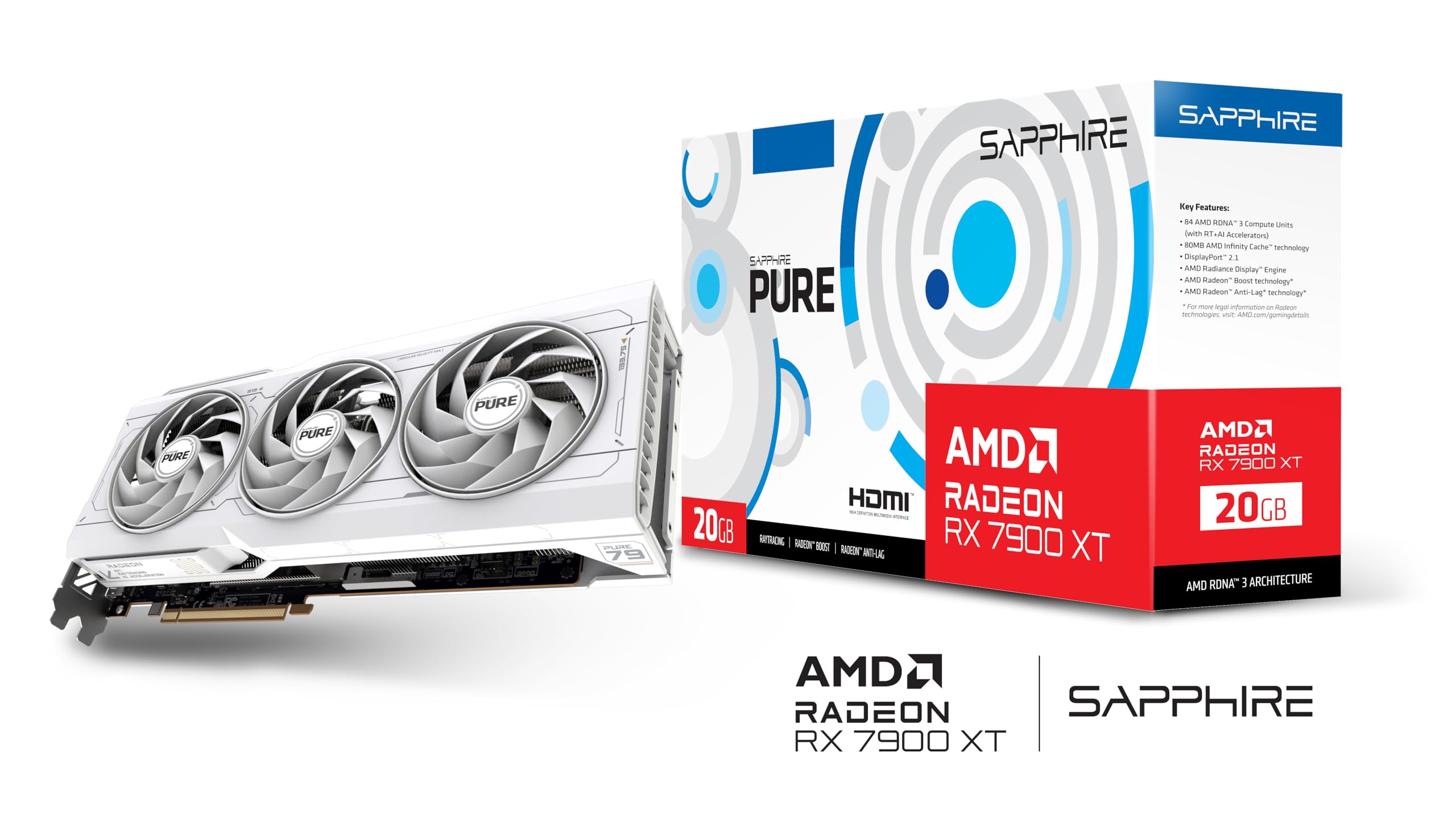 Amazon | Sapphire Pure AMD Radeon™ RX 7900XT 20G DDR6。 | SAPPHIRE
