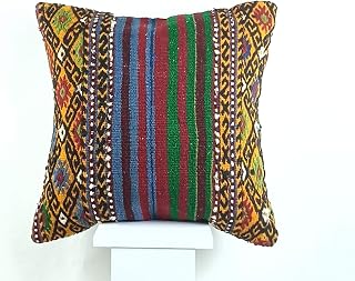 Kilim Cushion covers 50x50 cm Cushion Cover 20"x20" Bohemian Cushion Covers Organic Handmade Turkish Kilim Cushion Cover Living Room Kitchen Decor Floor Cushion Sofa Throw Pillow Case code A1219