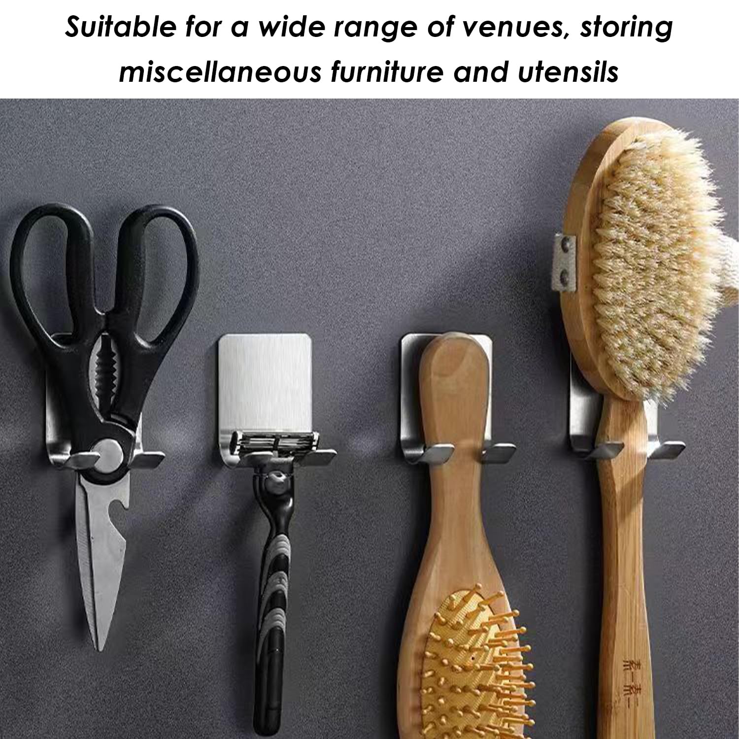 6 Rasoi, Ganci da Ricamo, Ganci per Bagno, Semplici Ganci in Metallo, Adatti per Camere da Letto, Soggiorno, Cucine.