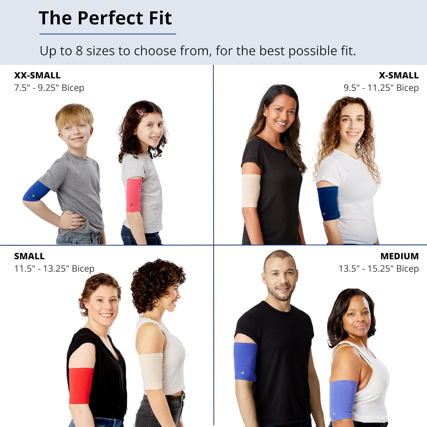 Care+Wear PICC Line Cover – Ultra-Grip PICC Line Sleeve for Upper or Lower Arm with Mesh Viewing Window, Provides Improved Comfort and Security for PICC Line Coverage