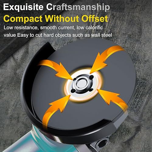 Miniatura 6 de Amoladora angular, herramientas eléctricas de 3.937 in y 11000 rpm, operación con una sola mano, cortador de metal de alta potencia, amoladora