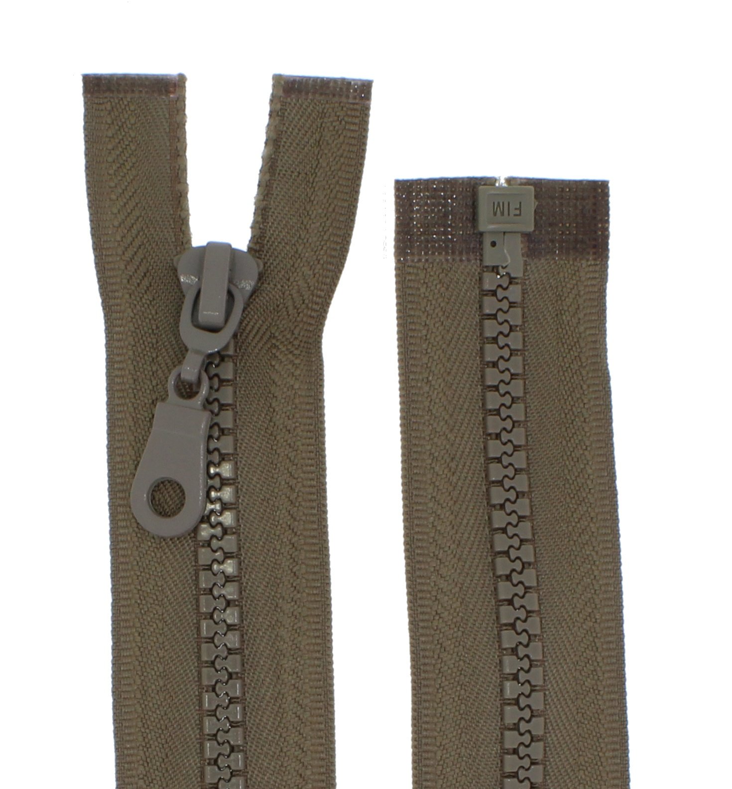 Cerniera a cursore singolo, in resina, taglia 5, ideale per giacche, pile, cappotti, riparazione di cerniere (40 cm