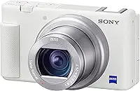 Sony Câmera digital ZV-1 para criadores de conteúdo, vlogging e YouTube com tela flip, microfone embutido, vídeo 4K HDR, tela sensível ao toque, transmissão de vídeo ao vivo, webcam, compacta