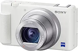 Sony Câmera digital ZV-1 para criadores de conteúdo, vlogging e YouTube com tela flip, microfone embutido, vídeo 4K HDR, tela sensível ao toque, transmissão de vídeo ao vivo, webcam, compacta