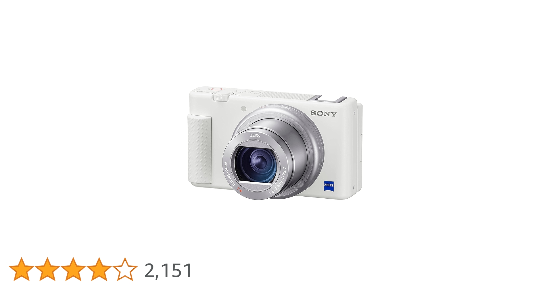 SONY Digital Camera ZV-1F ホワイト Sony ZV-1F Vlog camera for Content Creators and Vloggers