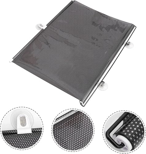 Miniatura 5 de Parasol portátil para balcón, luz de techo para mujer, interior perforado con ventosa, opaca, opacidad, pantalla de papel plisado, persianas