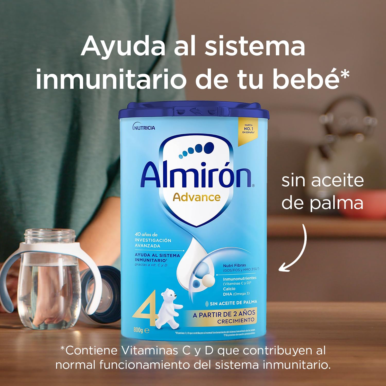 Almirón Advance 4 ,Leche de Crecimiento en Polvo para Bebé desde los 24 Meses, 800g