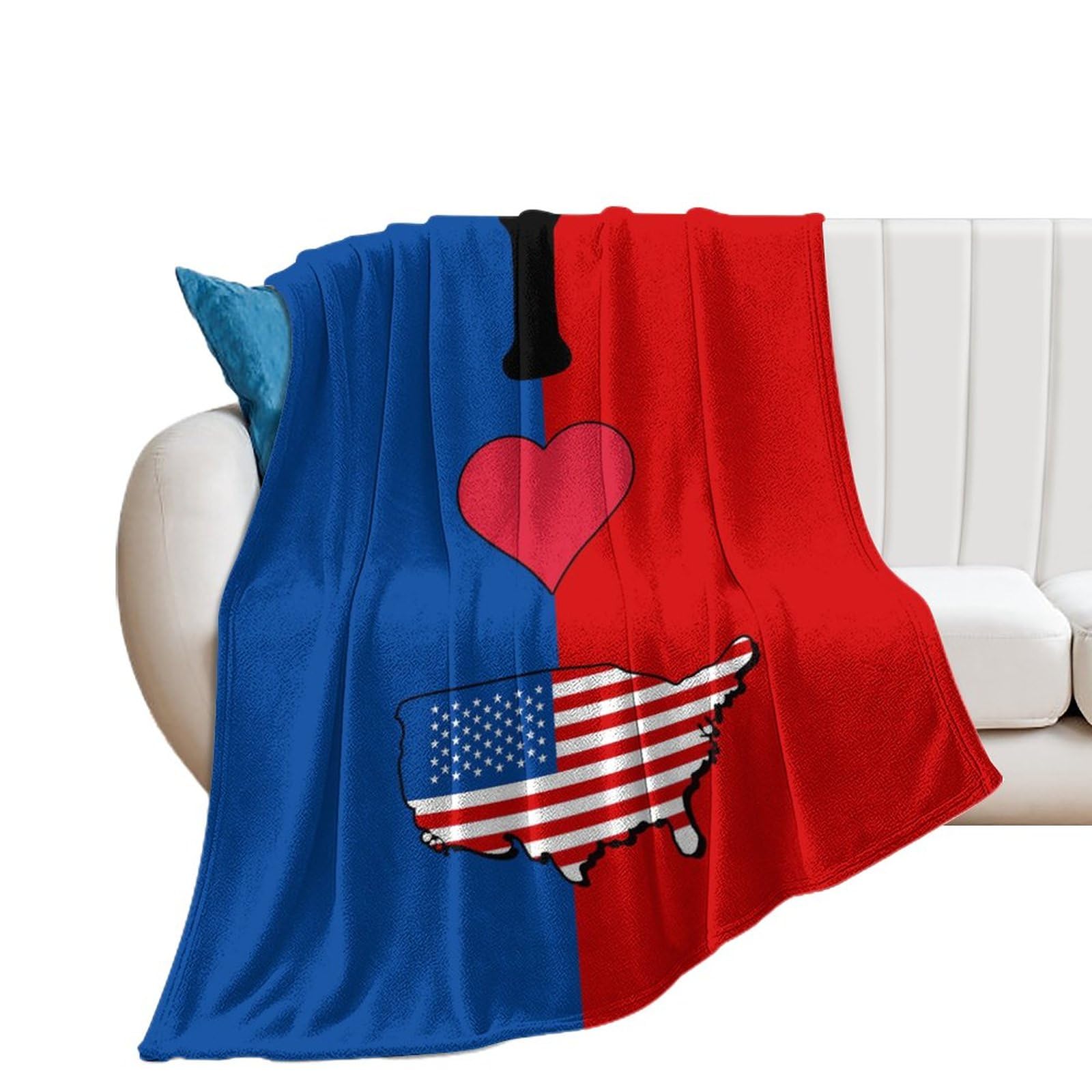 Couverture en flanelle USA pour des soirées cocooning au salon ou au dortoir