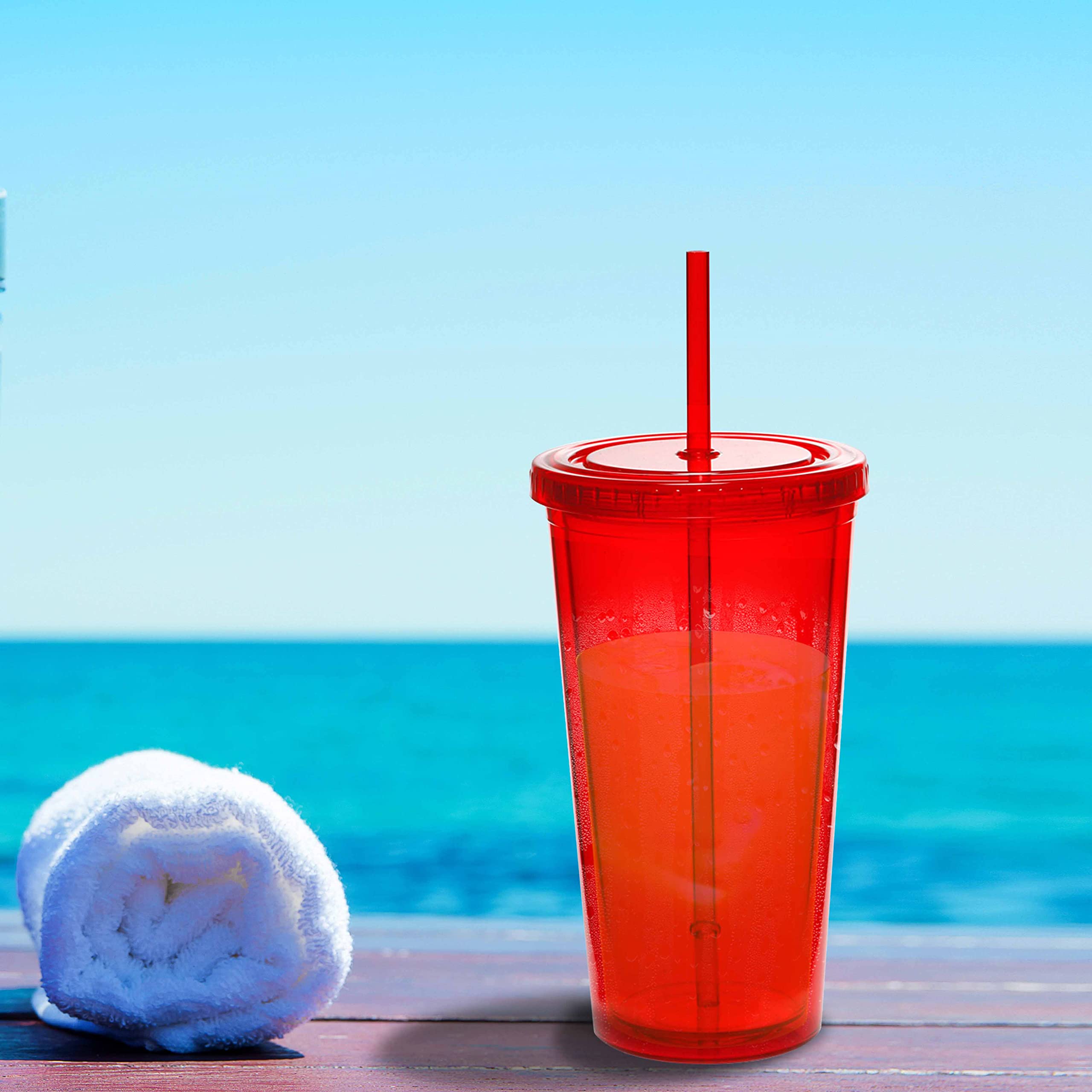 Amazon.com: DISCOUNT PROMOS Double Wall Acrylic Tumblers 20 oz