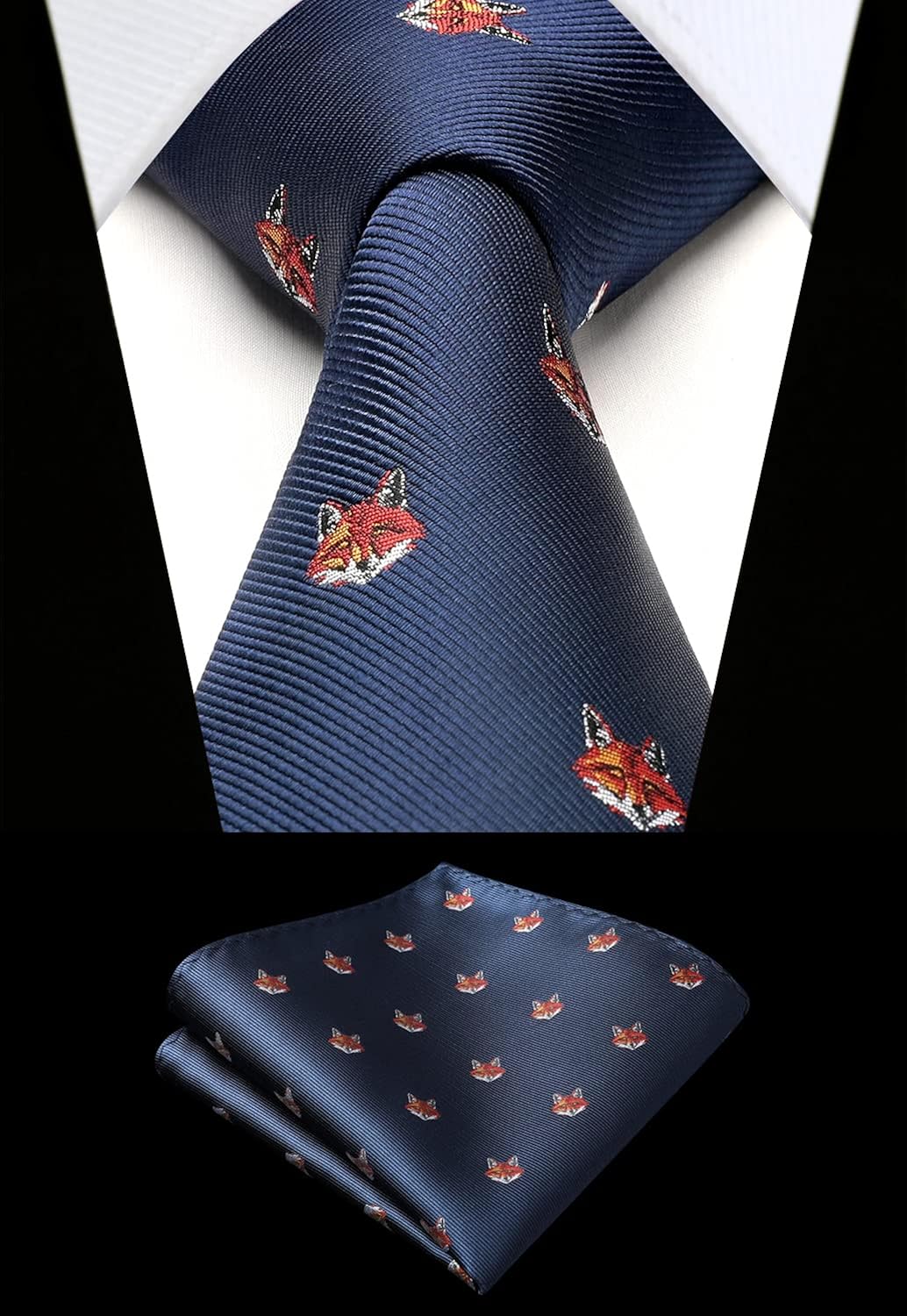 Miniatura 8 de HISDERN Corbatas para hombre, divertido pañuelo, diseño clásico, corbatas para hombre, corbata de bolsillo, juego cuadrado