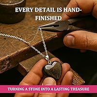 Vista 9 de Gempires Love - Collar con colgante de cristal de corazón para mujer, chapado en plata, cadena ajustable de 18 + 2 pulgadas