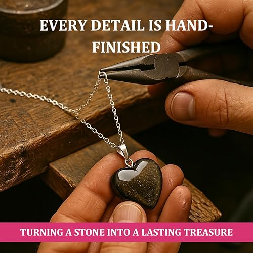 Miniatura 9 de Gempires Love - Collar con colgante de cristal de corazón para mujer, chapado en plata, cadena ajustable de 18 + 2 pulgadas