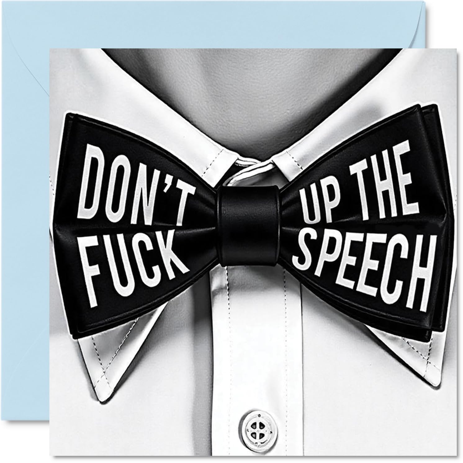 Funny Wedding Cards for Best Man - Dont F Up The Speech - Banter Wedding Day Card Congratulations Joke Humour Congrats 145mm Marriage Bridesmaid Greeting Cards