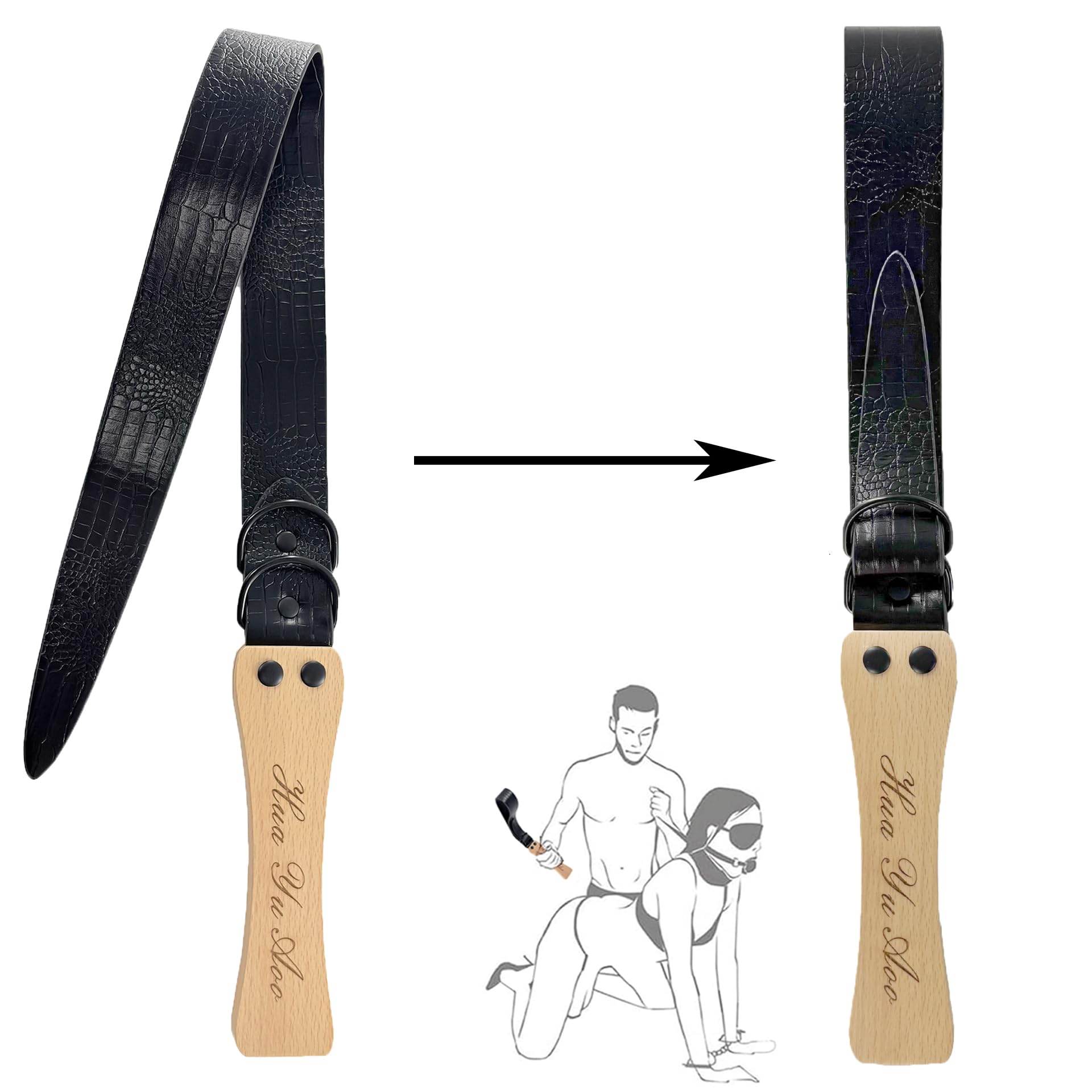 Set Frusta e Paddle in Pelle – Accessori BDSM per Coppie – Giocattoli Erotici per Giochi di Ruolo e Dominazione
