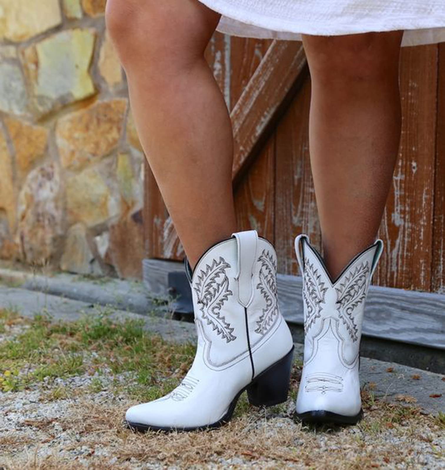 Chaussures Femme Confort Chic Bottine Talon Bottes Cowboy Equitation Bottines Cheval Disco Cuissarde Boots Hiver Santiag Moto Medieval Chaussure Classique Vintage Western
