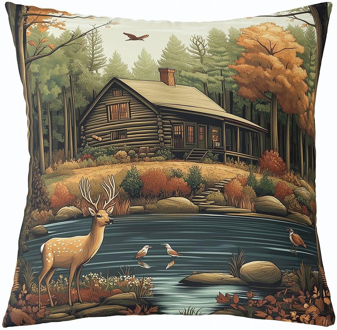 Feelyou Basketball Cushion Cover Basketball Lover for Sofa Bed Chair Car Black Throw Pillow Covers 24"x24" 1Pcs Sport Outdoor Pillows Covers