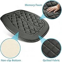 Vista 8 de Big Ant Cojín de espuma viscoelástica para asiento de automóvil para conductor, almohadilla de asiento para conductores cortos, alivia la presión