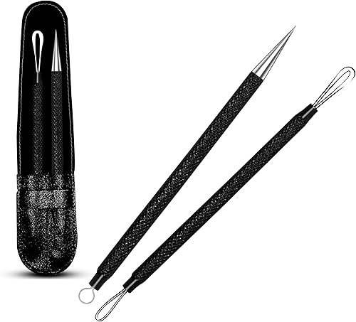 EFAH Care - Extractor de espinillas de acero inoxidable, herramienta de tratamiento de acné, removedor quirúrgico de puntos negros, perfecto para